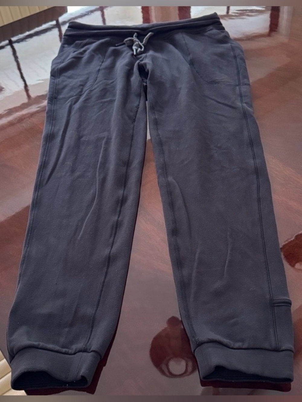 Lululemon Black Drawstring Jogger Pants - Picture 2 of 16